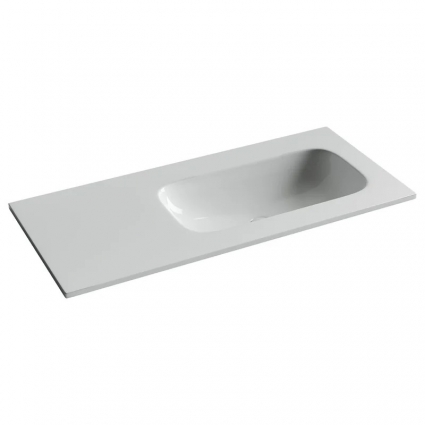 Раковина накладная Ceramica Nova Grace, чаша справа, без отв под смеситель, 1010x457x137, белый, CN7015wx
