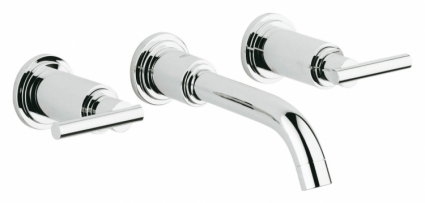 Смеситель Grohe Atrio для раковины двухвентильный, хром, длина излива 22 см