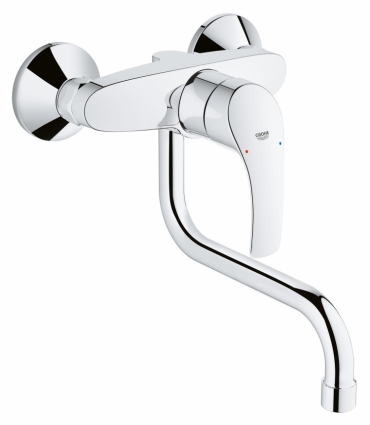 Смеситель Grohe Eurosmart для кухонной мойки однорычажный, хром