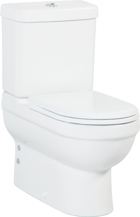 Унитаз напольный Creavit Vitroya VT360 с биде, белый, овальный, 35.5x67.3 см