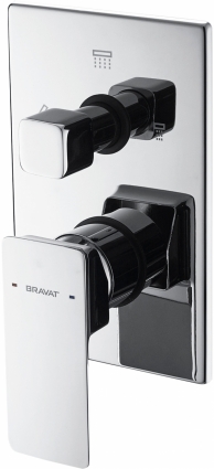 Смеситель Bravat Phillis P69195C-ENG для ванны с душем, однорычажный, хром