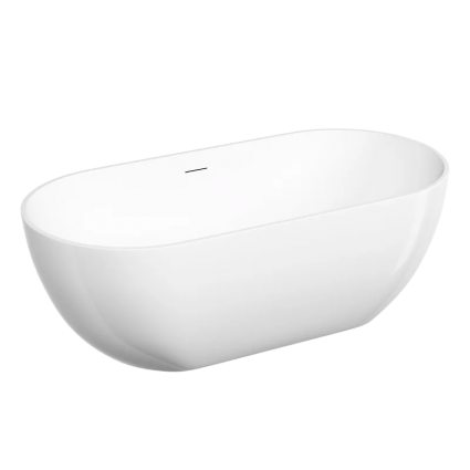 Sancos Акриловая ванна Leaf 1700x800x580, отдельностоящая, FB20, овальная, объем 290 л.