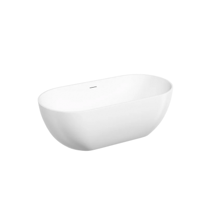 Sancos Акриловая ванна Leaf 1700x800x580, отдельностоящая, FB20MW, овальная, объем 290 л.