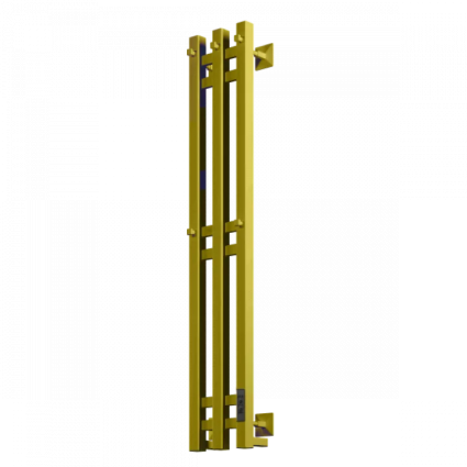 Полотенцесушитель электрический Comfysan Alto-K EC-3 120x20 см, подключение справа, матовое золото, I-образный, из стали