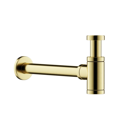 Сифон для раковины Ceramica Nova, 70001BG, брашированное золото, выпуск боковой