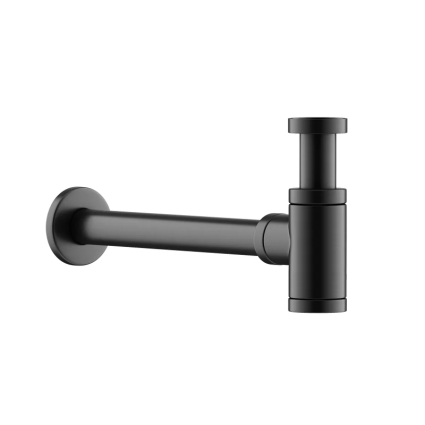 Сифон для раковины Ceramica Nova, 70001GG, вороненая сталь, выпуск боковой