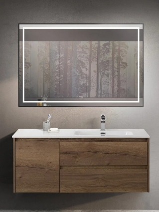 Мебель для ванной комнаты BelBagno Kraft R, 120 rovere tabacco, подвесная, матовая