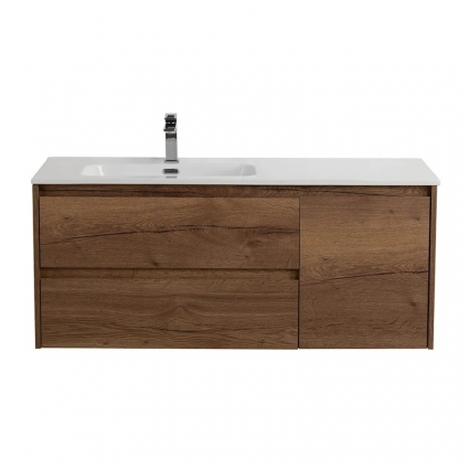 Тумба под раковину без столешницы BelBagno Kraft L, 100 2 ящика, дверца, rovere tabacco, подвесная, матовая