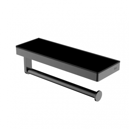 Полка для полотенец Black&White Gravity 9603GM оружейная сталь черный, подвесной
