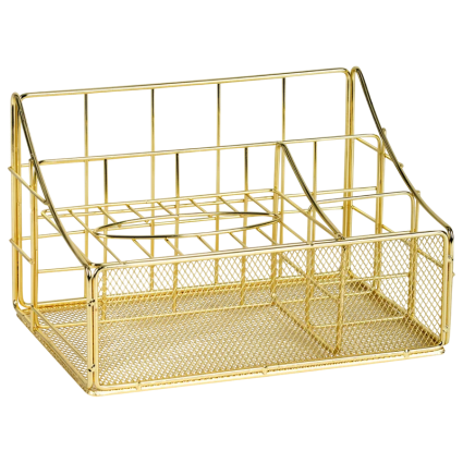 Контейнер MONTE VITA Collezione 272479 золото, настольный в современном стиле