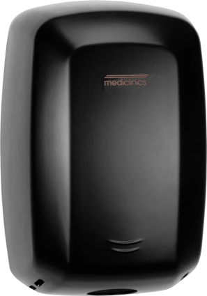 Сушилка для рук Mediclinics Macflow Plus M09AB со щеточным двигателем, черная, мощность 1500 Вт, сенсорная