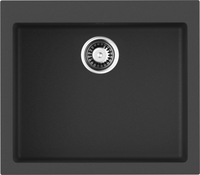 Мойка кухонная Omoikiri Bosen 57-BL черная матовая, прямоугольная, 57x50 см