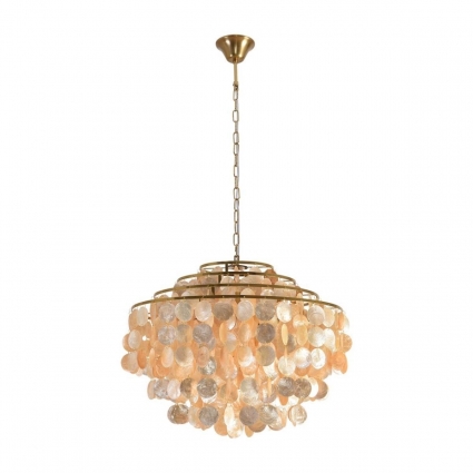 Люстра Lumion SHELLA 8386/6 в стиле модерн, цвет бежевый, мощность 240 Вт