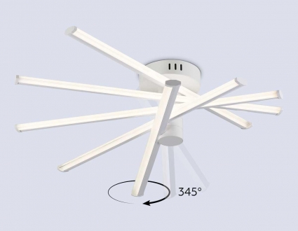 Люстра Ambrella Light COMFORT FL6221 в стиле Хай-тек, цвет белый, мощность 70 Вт