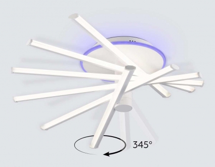 Люстра Ambrella Light COMFORT FL6231 в стиле Хай-тек, цвет белый, мощность 88 Вт