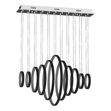 Подвесной светодиодный светильник DesignLed Anch Spring AD14036-11A-BK 001978 в стиле Хай-тек, цвет черный