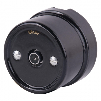 Werkel W5683008/ ТВ розетка (черный) Ретро цвет черный