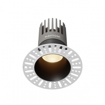 Встраиваемый светильник Maytoni Technical DL122-15W-3K-TRS-B цвет черный