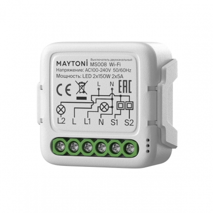 Maytoni Выключатель Lighting control MS008 цвет белый, мощность 300 Вт