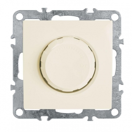 Выключатель диммирующий (механизм), Stekker, PSW10-9106-02, 250В, 650W Эрна, слоновая кость 39324, цвет бежевый