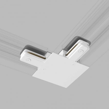 Коннектор L-образный Elektrostandard TRCM-1-1-L-WH a049559 в современном стиле, цвет белый