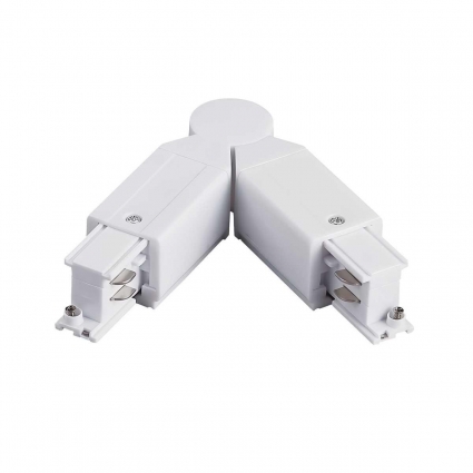 Соединение с меняющимся углом к треку 5040xx-(F)/(R) Quattro Lightstar 504156-FRPI, в стиле Хай-тек, цвет белый
