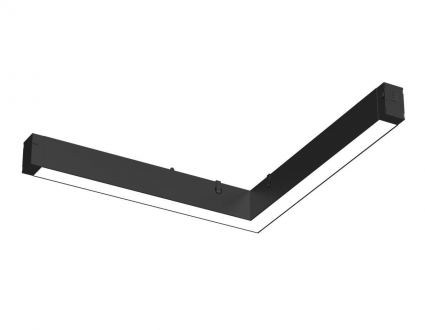 Трековый светильник-коннектор одноцветный Ambrella Light TRACK SYSTEM GL1711 в стиле Хай-тек, цвет черный