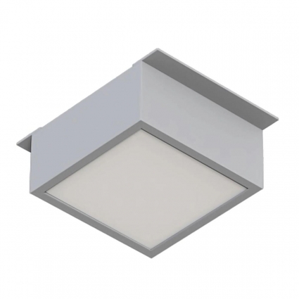 Встраиваемый светодиодный светильник Arlight DL-Grigliato-S90x90-12W Day4000 047678 в современном стиле, цвет серый