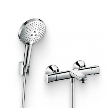 Душевой комплект Термостат Hansgrohe Ecostat universal 13123000 + Гарнитур Raindance Select S 26721000 хром