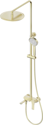 Душевая стойка Wonzon & Woghand Brilliant WW-88047079-BG брашированное золото штанга 155.7 см, 2 режима