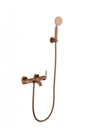 Смеситель для ванны с душем Boheme Eterna 173-CB copper brushed, однорычажный, медь