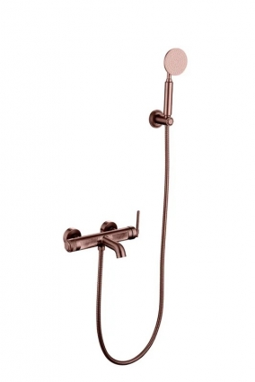 Смеситель для ванны с душем Boheme Eterna 173-BRB brushed bronze, однорычажный, бронза