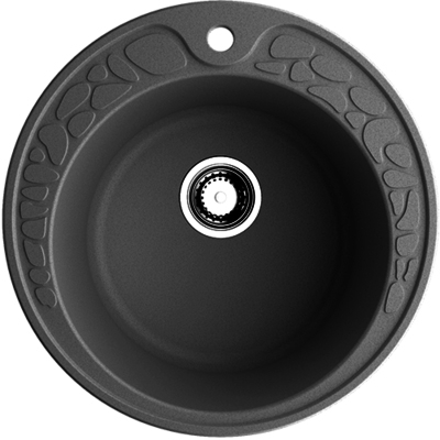 Мойка кухонная Omoikiri Tovada 51-GR leningrad grey матовая, круглая, 51x51 см