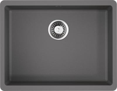 Мойка кухонная Omoikiri Kata 54-U-GR leningrad grey матовая, прямоугольная, 54x42 см