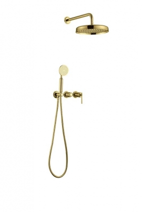 Душевой комплект Boheme Eterna 174-G С ВНУТРЕННЕЙ ЧАСТЬЮ, gold, золото, шланг металлический 150 см