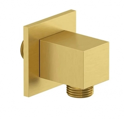 Шланговое подключение Kludi A-QA 65549N0-00 брашированное золото штанга 5.5 см,  в современном стиле