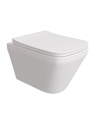 Унитаз подвесной Maretti Katrina KA10PBM20-844 безободковый, с микролифтом, белый, 36x30.5 см