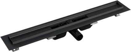 Душевой трап (лоток) AlcaPlast APZ101Black APZ101BLACK-950 95 см, с сифоном, в пол, выпуск боковой