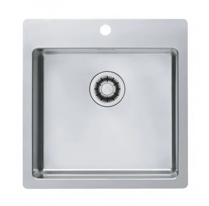 Мойка ALVEUS PURE NEW 30 KMB-90 515X525 брашированная сталь, сделано в Словении, прямоугольная