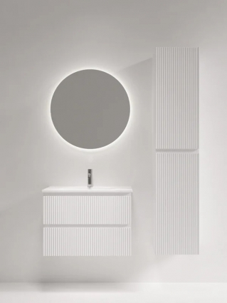Мебель для ванной комнаты Sancos Snob R 70 Bianco, раковина CN7029, подвесная, с ящиками