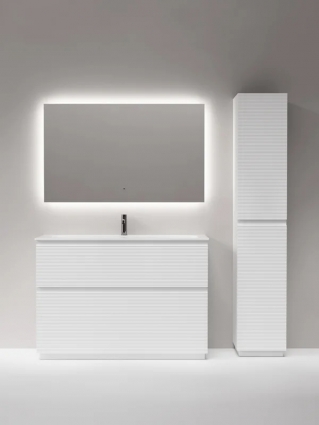 Мебель для ванной комнаты Sancos Folk Floor 120 напольная, bianco, раковина CN7017, с ящиками, с доводчиками