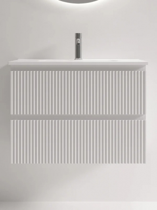 Тумба с раковиной Sancos Snob R 70 Bianco, раковина CN7029, подвесная, с ящиками