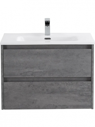 Тумба с раковиной BelBagno Kraft 70 подвесная, 2 ящика, cemento grigio, матовая