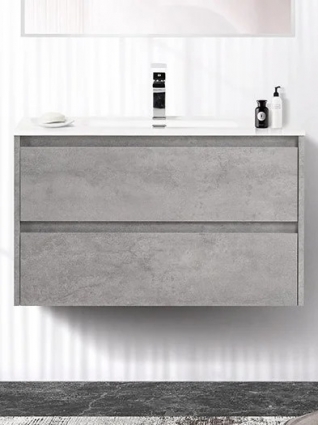 Тумба под раковину без столешницы BelBagno Kraft 70 подвесная, cemento grigio, матовая, с ящиками