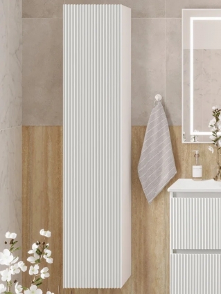 Шкаф-пенал для ванной BelBagno Uno 30 bianco opaco подвесной, матовый