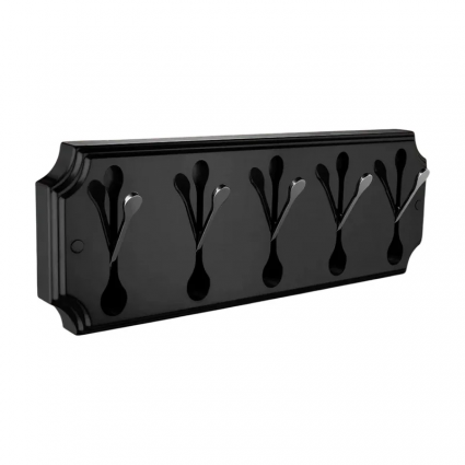 Крючок Elghansa Hermitage HRM-670-Black/Chrome черный, хром, на шурупах