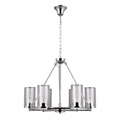 Подвесная люстра Vele Luce Eterno VL1385L06 в замковом стиле, цвет белый