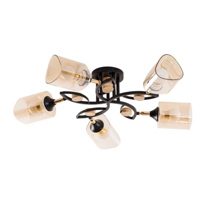 Потолочная люстра Arte Lamp GLAMORE A5076PL-5BK в стиле модерн