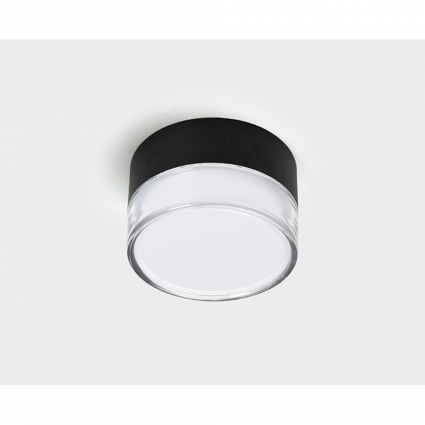 Потолочный светодиодный светильник Italline IT06-6043 black 3000K цвет черный, мощность 18 Вт