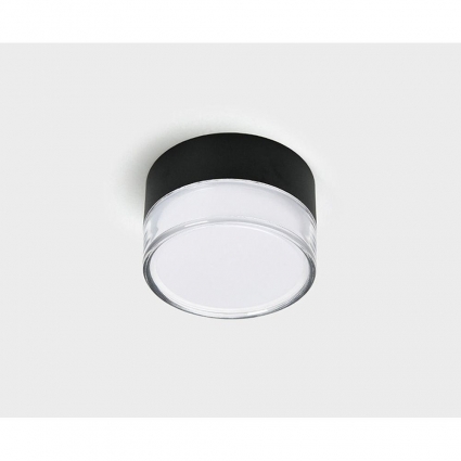 Потолочный светодиодный светильник Italline IT06-6042 black 3000K цвет черный, мощность 12 Вт
